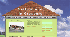 Desktop Screenshot of mietwohnung-grasberg.de